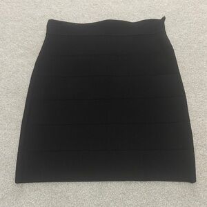 bebe Elegant Black Mini Skirt